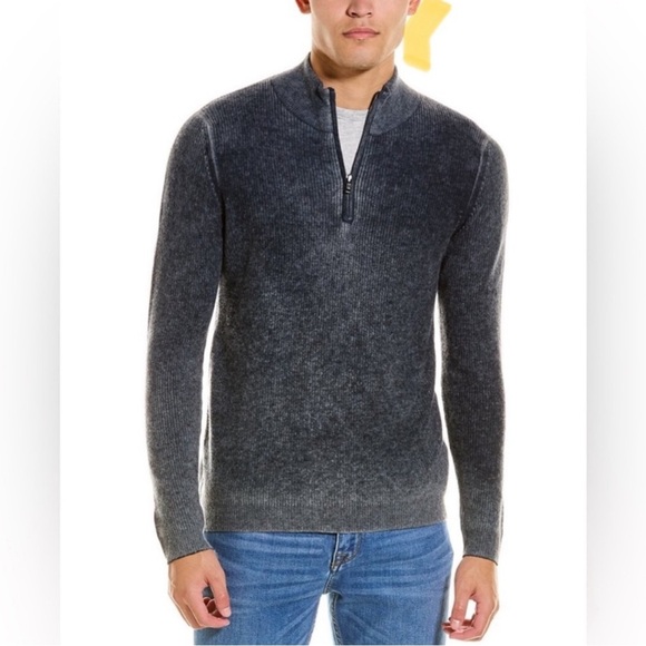 Autumn Cashmere NWT Inked Shaker 1/4 Zip Sweater - Picture 1 of 8